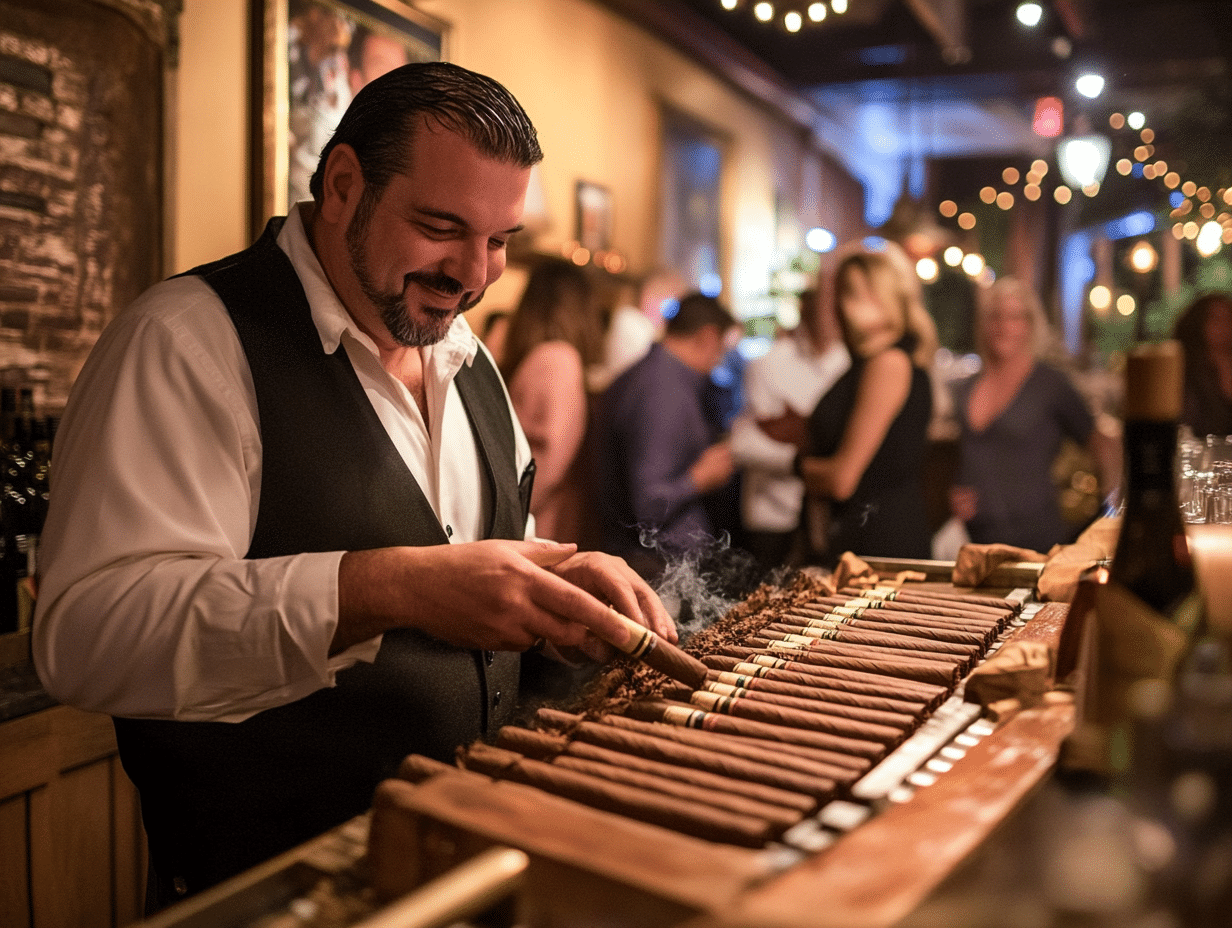 us poker and casino cigar roller bensenville il a man playing a piano